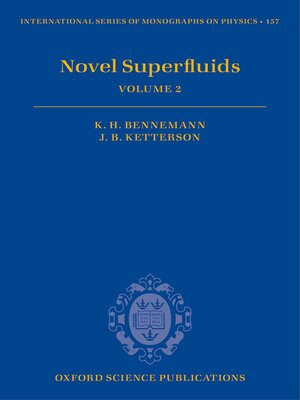 cover image of Novel Superfluids